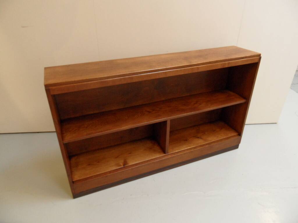 ArtbDeco oak open bookcase Amsterdam School