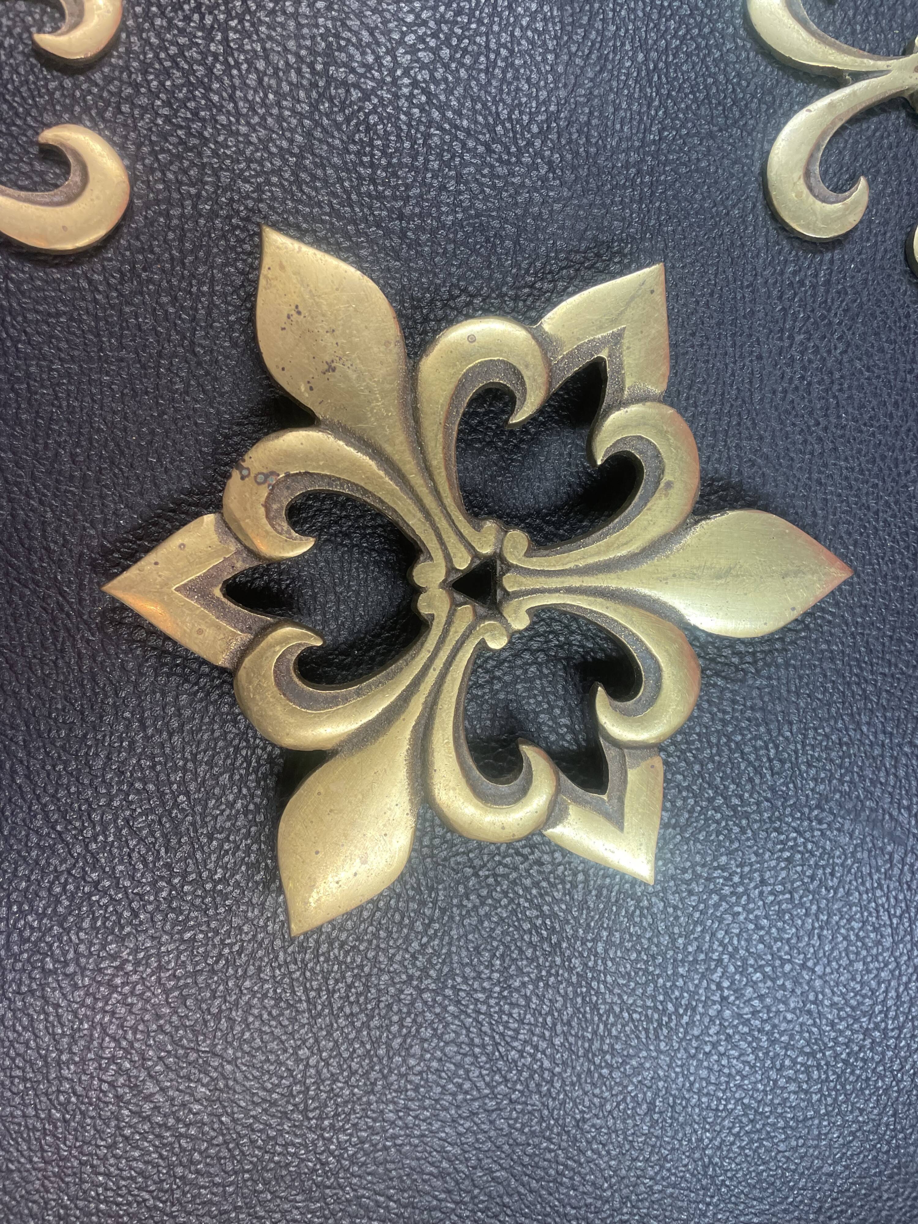 Lot 2 Dessous de plat sur 3 pieds en Bronze Laiton LYS + 2 pose bouteille
