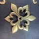 Lot 2 Dessous de plat sur 3 pieds en Bronze Laiton LYS + 2 pose bouteille