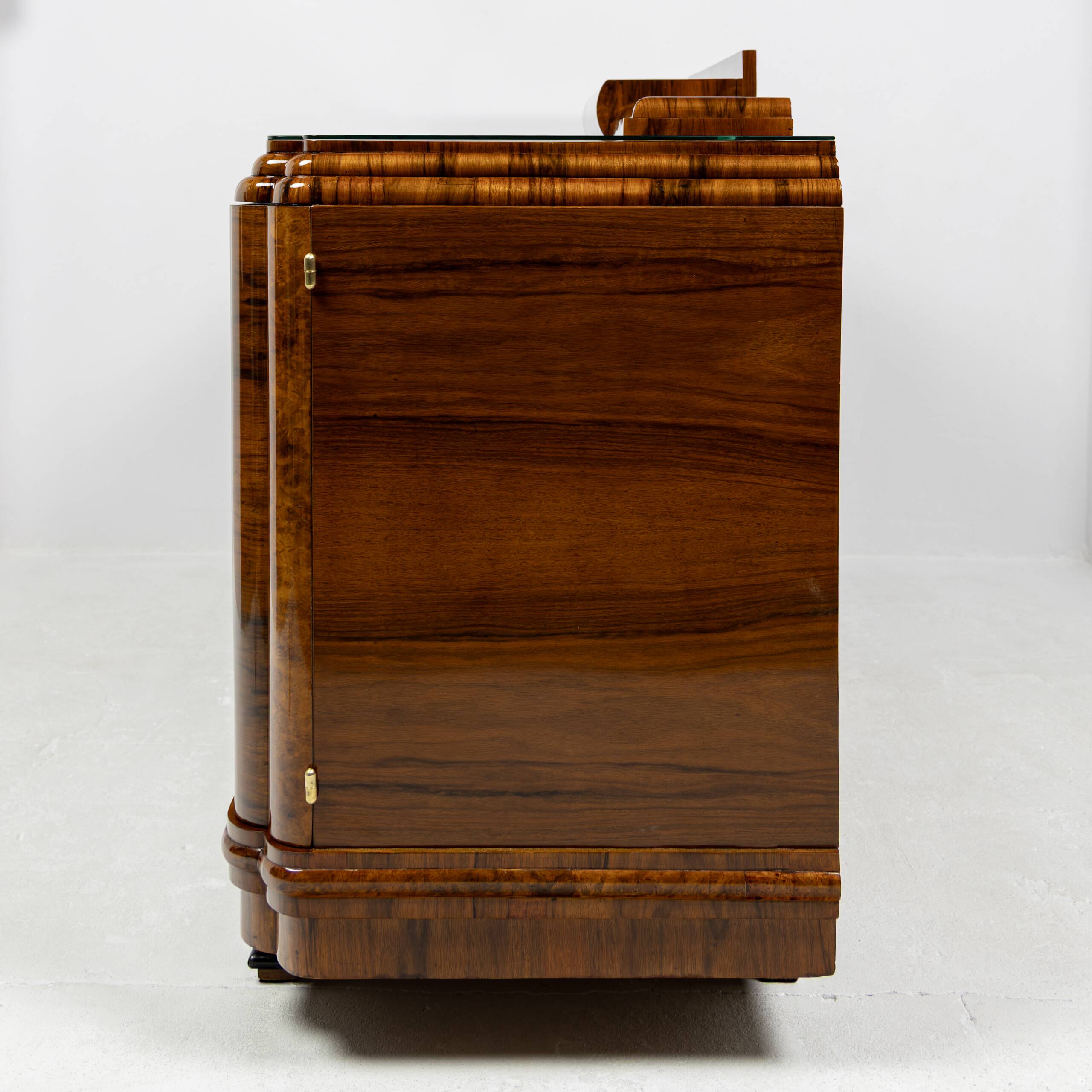 Art Deco Enfilade in walnut veneer - 1925-1939