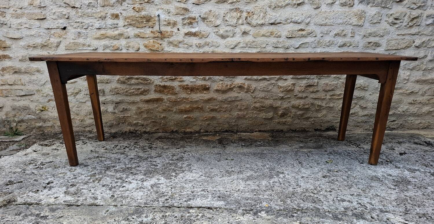 Table de ferme en chêne massif
