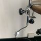 Vintage 1980 medical lamp in grey cement and chrome - 50 cm