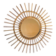 Rattan and wicker sun mirror