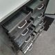 Dentist furniture 9 drawers and 3 doors patina graphoite on white marble