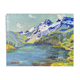 Mountain landscape, 20th century, signed, oil on wood, 23x18cm, without frame