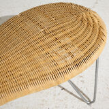 Vintage ikea rattan bench