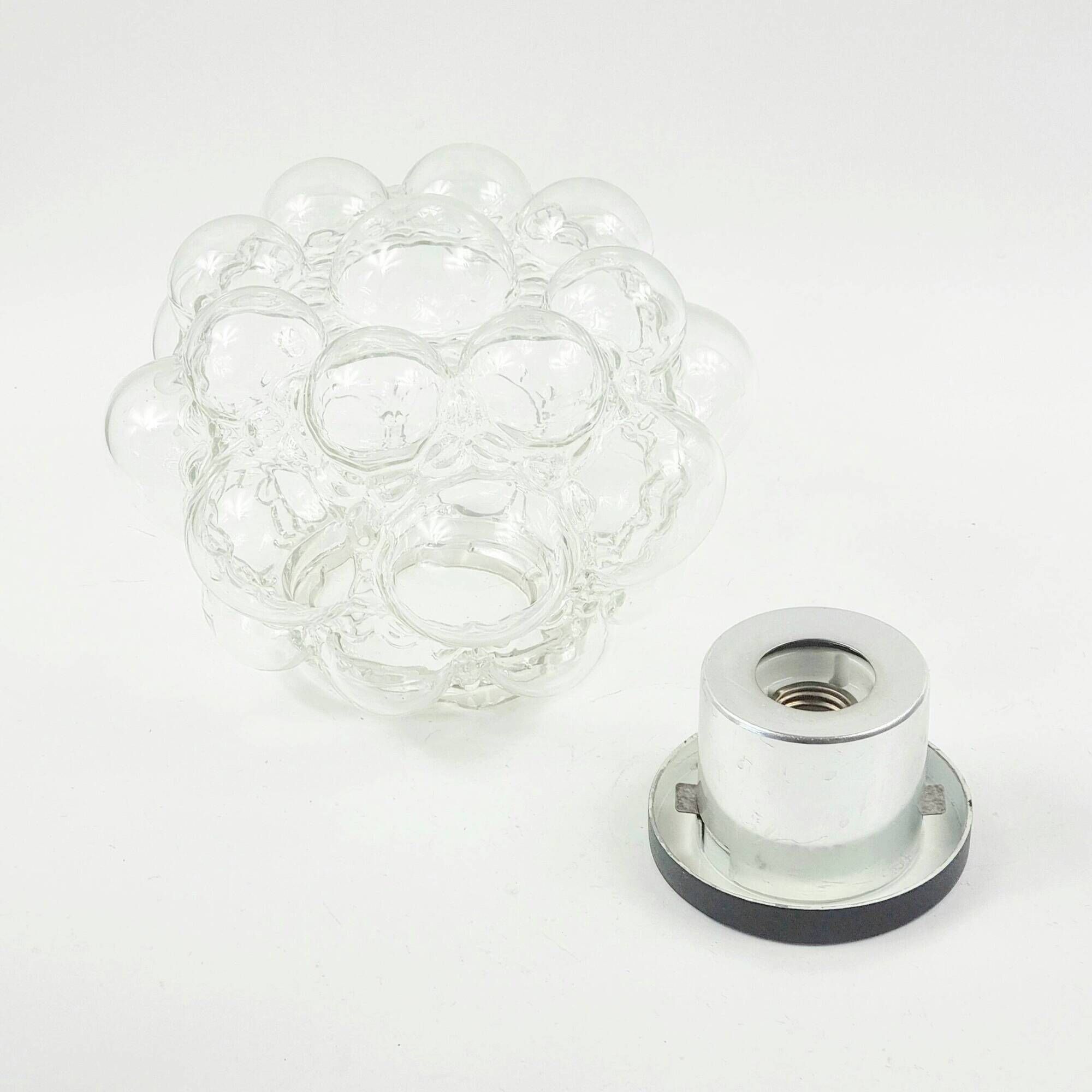 Pair of Bubble Glass Ceiling Lights by Helena Tynell for Limburg, 1970s