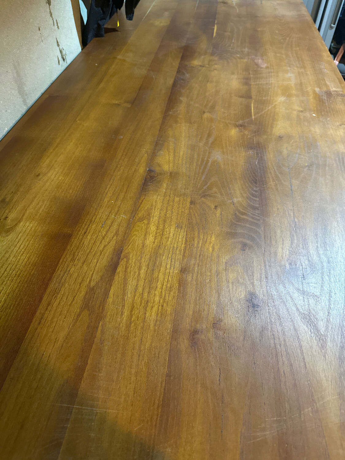 Solid oak dining table