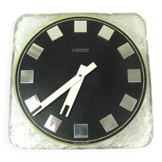 Stunning space age mid century ice look wall clock by kienzle international