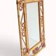 Vintage 1970s Spanish Handmade Bamboo and Rattan Wall Mirror