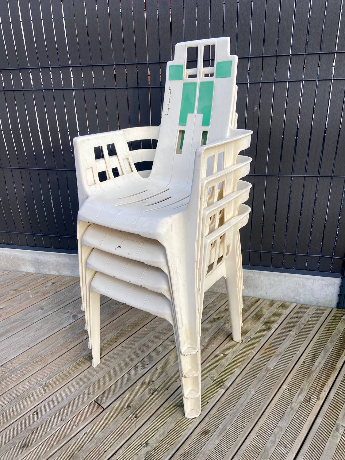 Boston garden chairs by Pierre Paulin