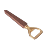 Vintage decapsulator in wood and gilded steel