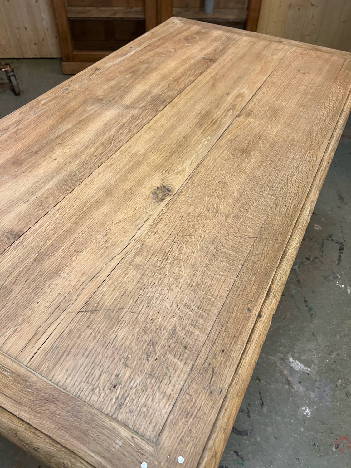 Table de ferme en chêne pied tournés