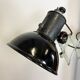 Vintage industrial black enamel scissor wall lamp, 1950s