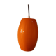 Suspension vintage en verre orange