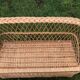 Vintage 60s rattan storage bench