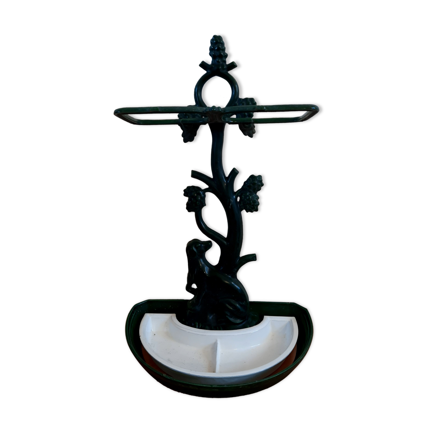 Enamelled cast iron umbrella door 30s