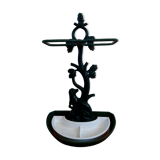 Enamelled cast iron umbrella door 30s