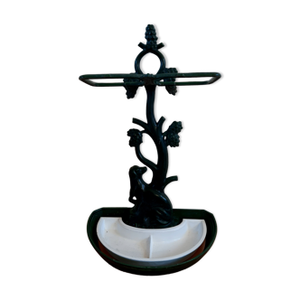 Enamelled cast iron umbrella door 30s