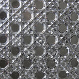 6 petites chopes et plateau vintages/anciennes en verre pressé style art déco