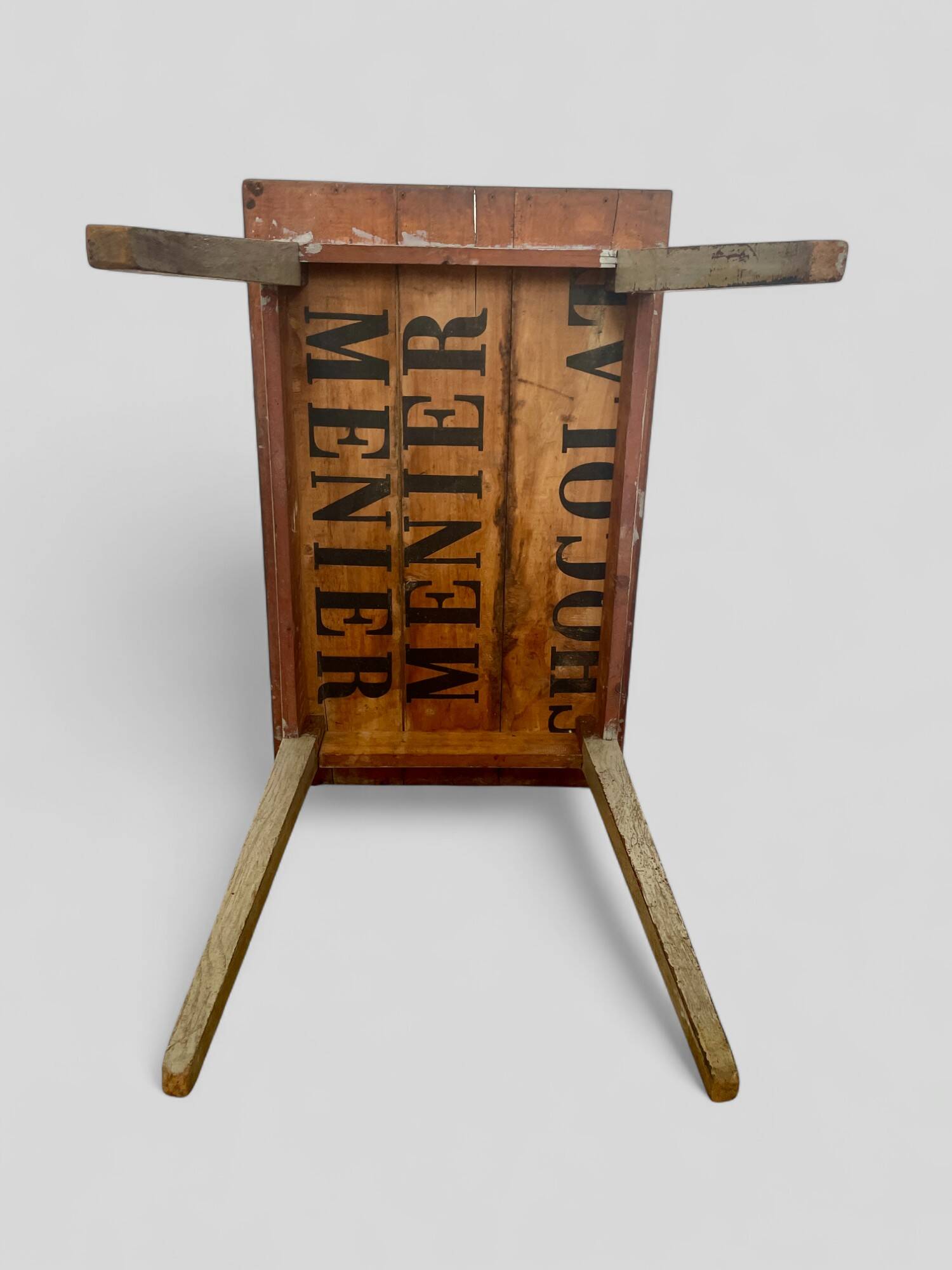 Antique patinated wooden table