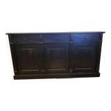 Black patinated chest of drawers