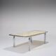 Marble and Tubular Metal Coffee Table, 1970s