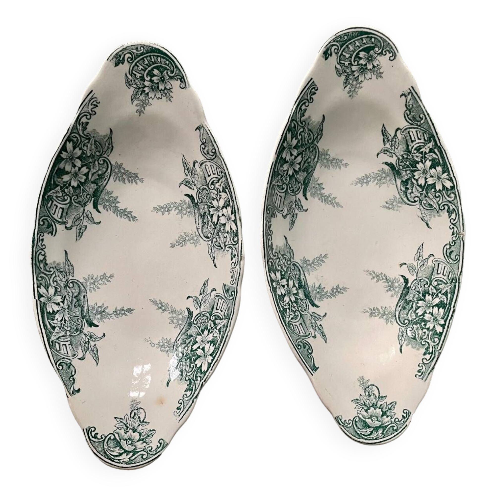 Set of two ravines 1900 terre de fer, onnaing france