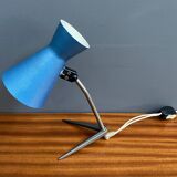 Blue metal desk lamp 1960s