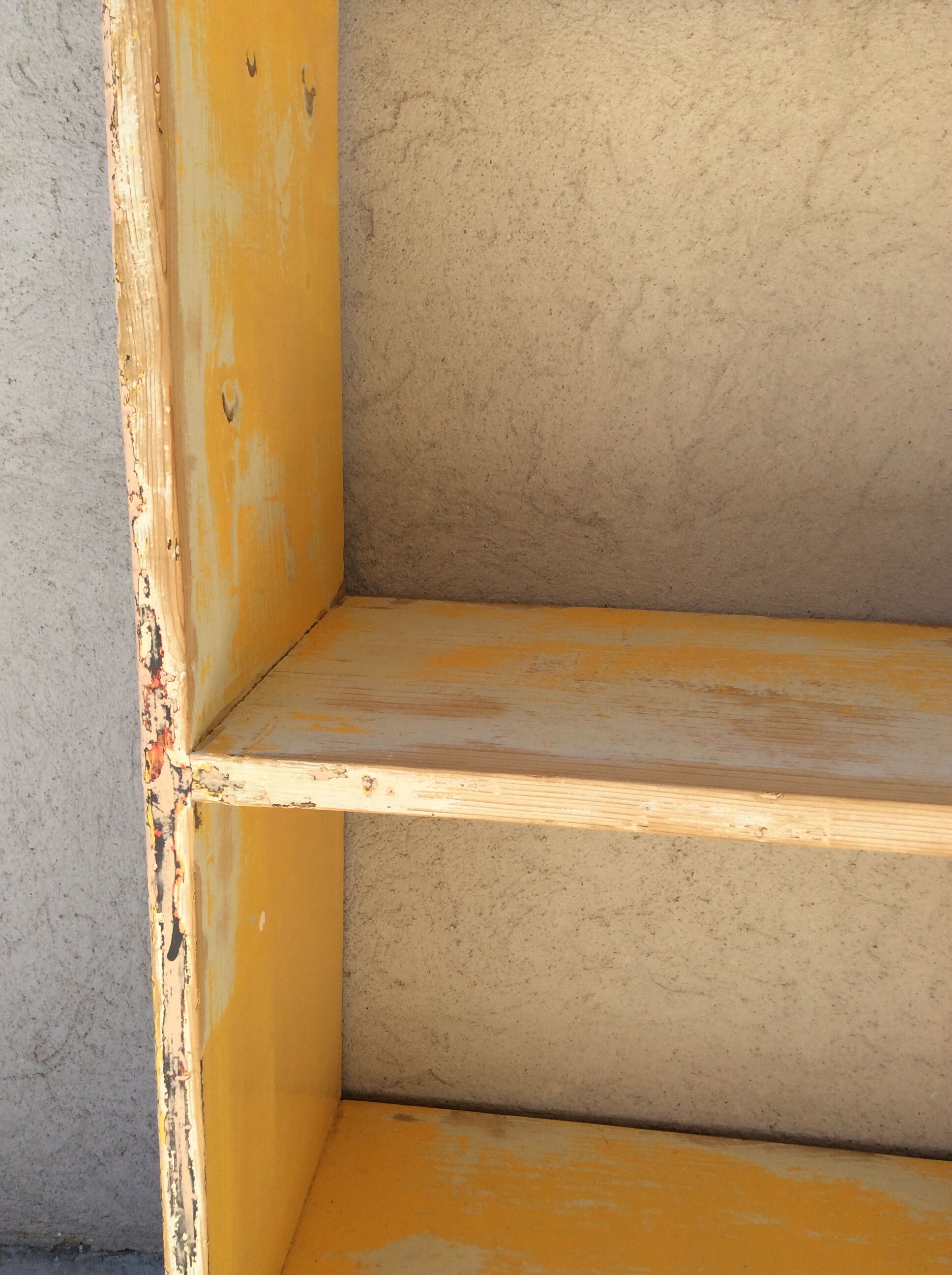 Patinated workshop storage cabinet