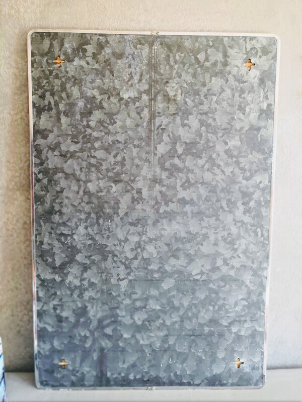 Chrome rectangular mirror 62x92cm