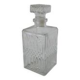 carafe à whisky en verre 1970 25 X 9.5 cm