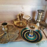 Set of 4 cellar rat candle holders