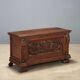 Walnut chest with baroque carvings