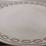 Set of 8 flat plates earth of iron st Amand n°6009
