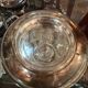 silver-plated caviar server
