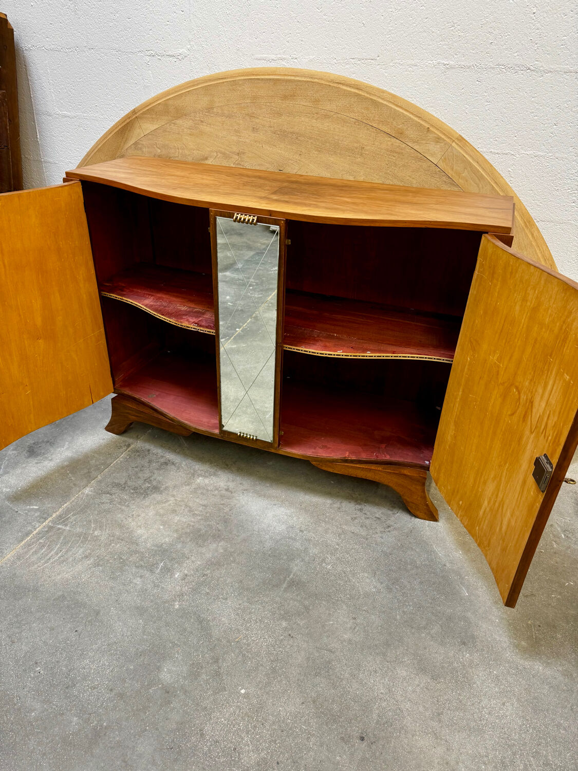 Art Deco sideboard with mirror