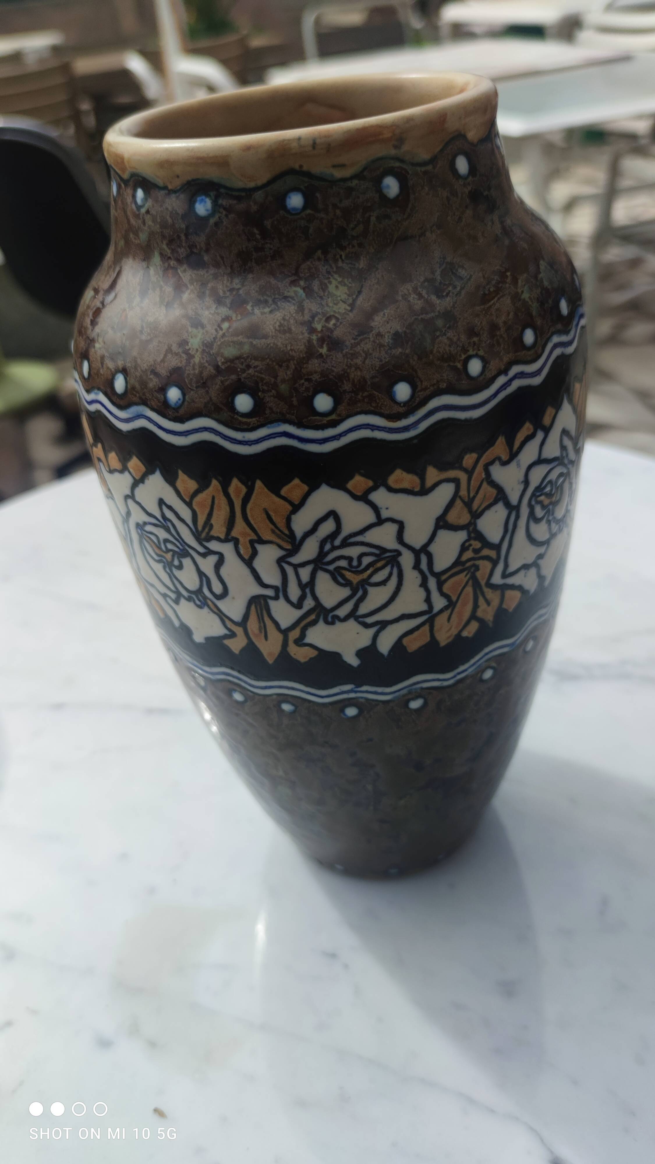 Sandstone vase by Charles Catteau for Keramis 1920