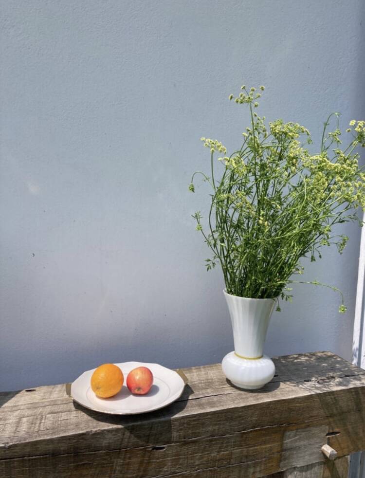 Gold Limoges porcelain cake dish