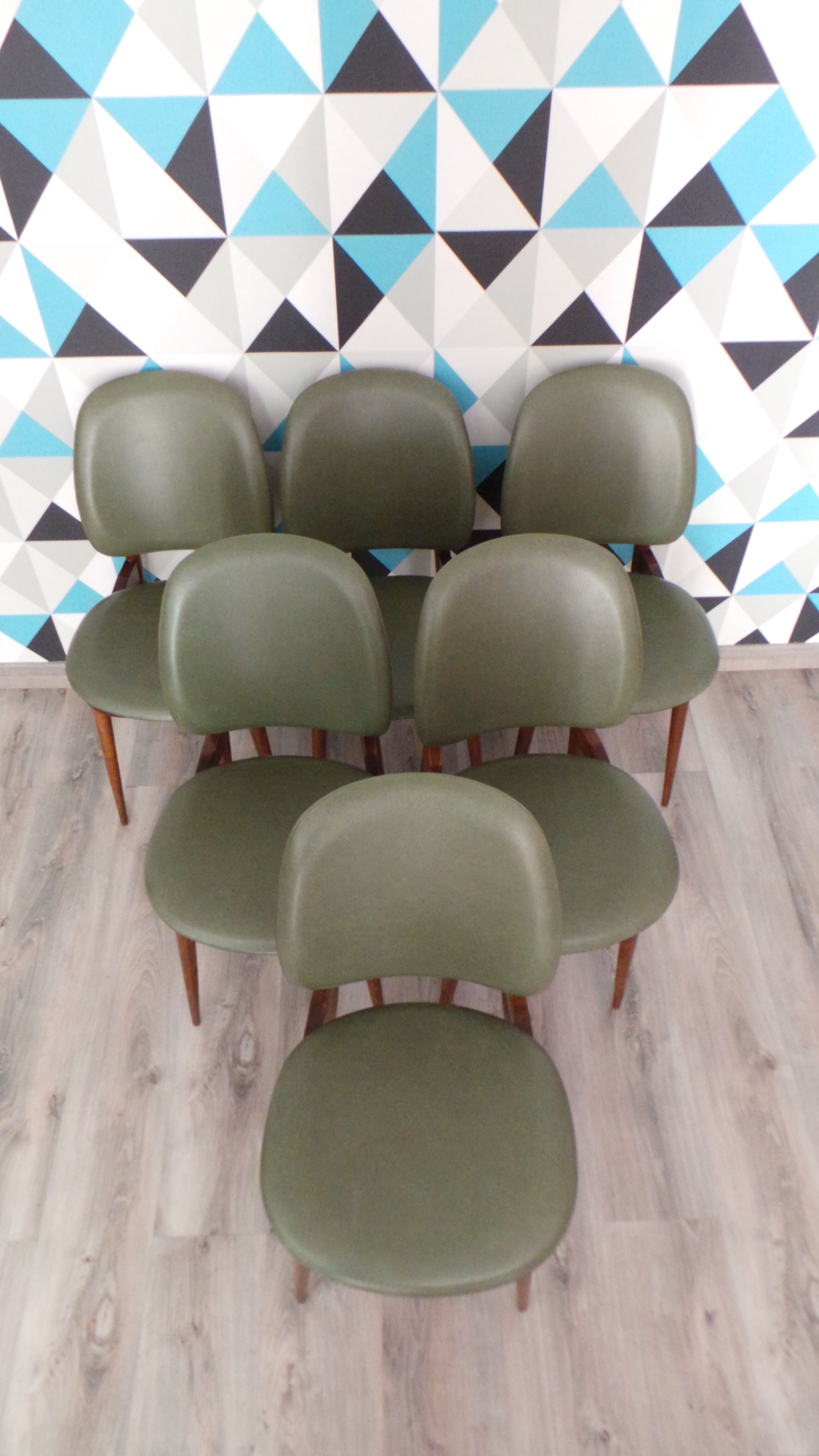 Set of 6 chairs model Pegasus at baumann around 1960