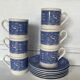 6 tasses à café en porcelaine anglaise