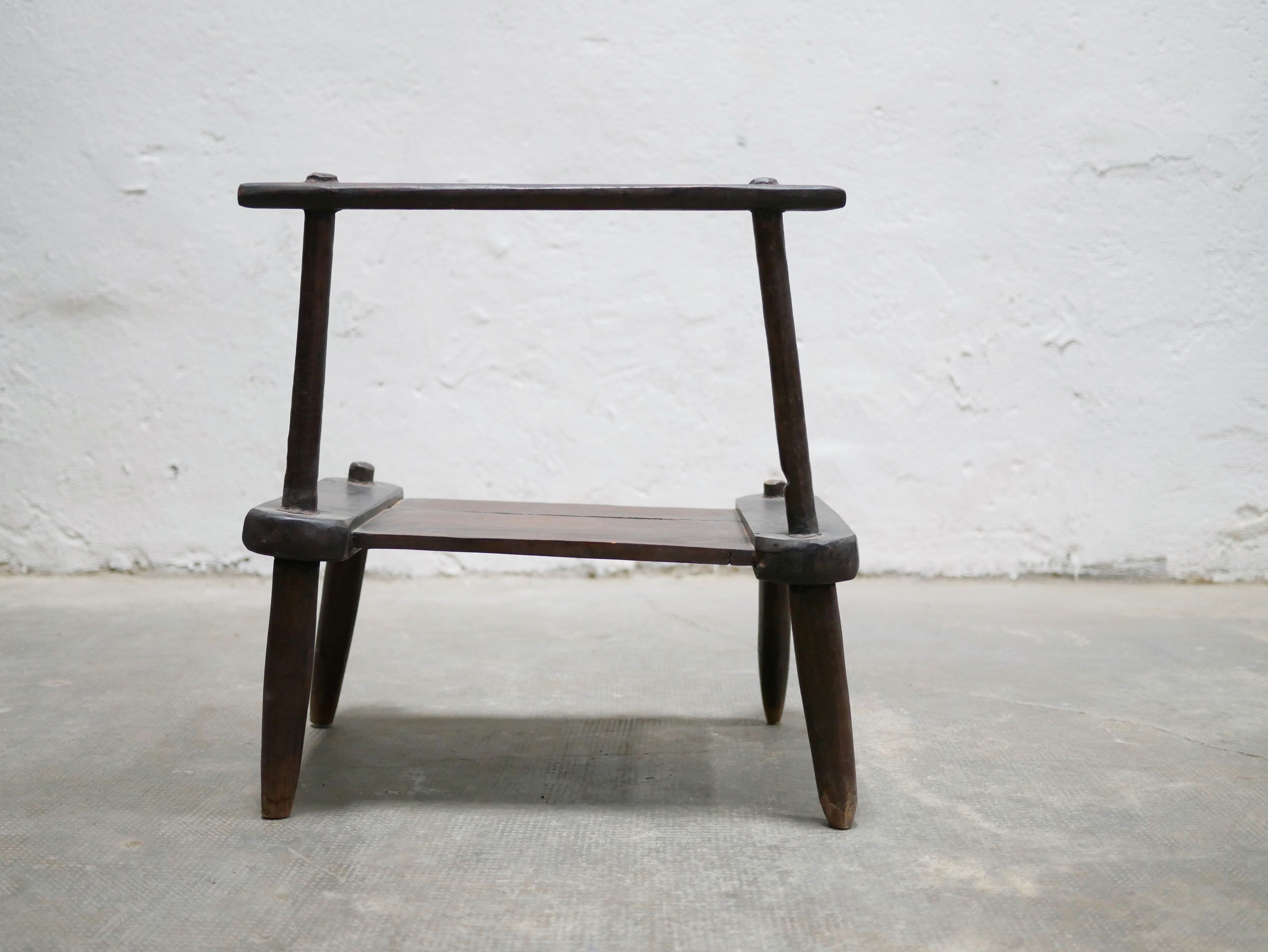 Ancient brutalist African chair
