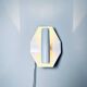 Geometric Sculptural Wall Lamp In White By Dijkstra Lampen, The Netherlands, 1980S