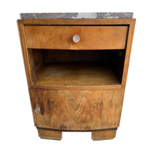 table de chevet avec marbre art déco