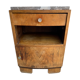 Bedside table with art deco marble