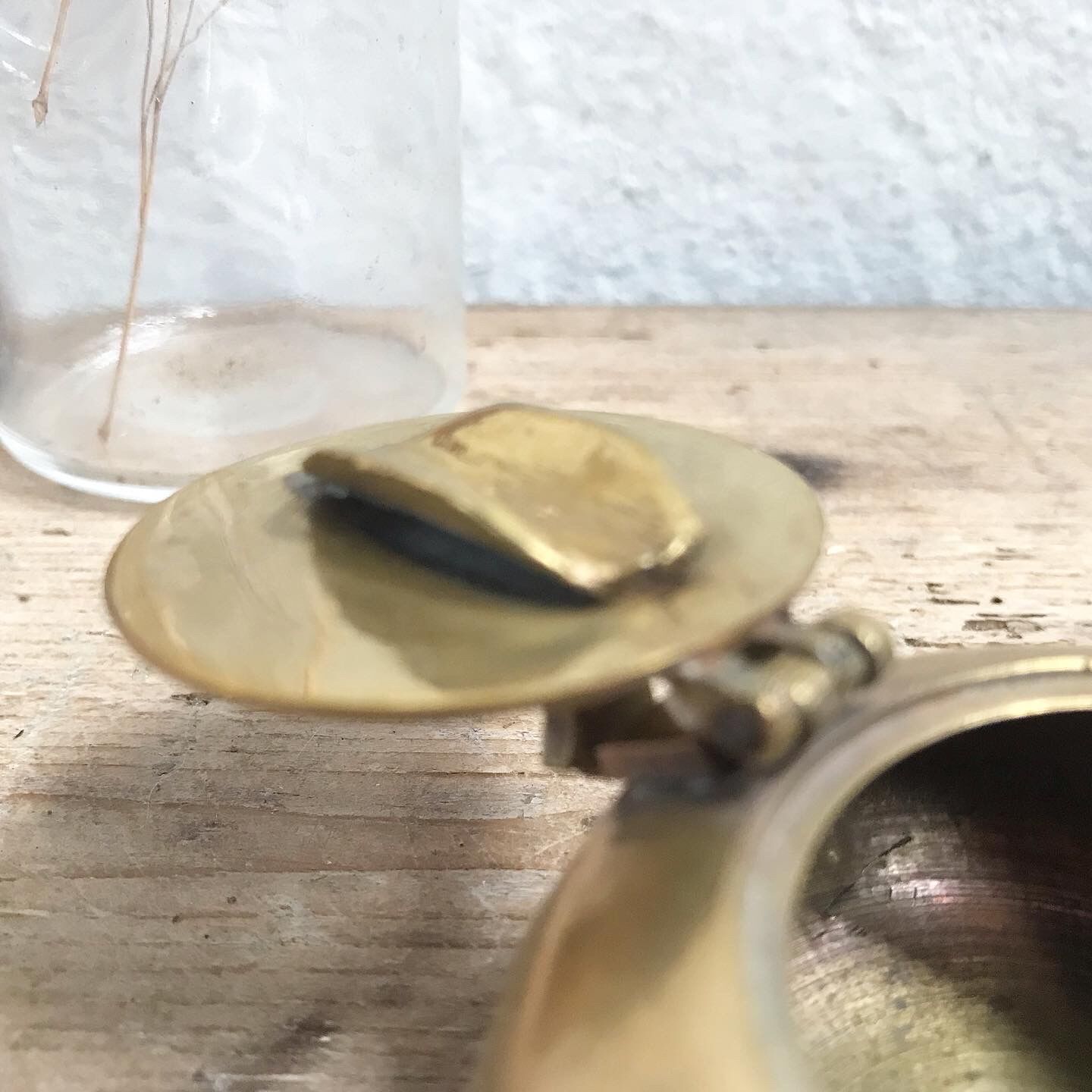 Brass box ashtray
