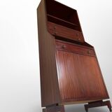 Italian wood and veneered mahogany bookcase, 1960s.