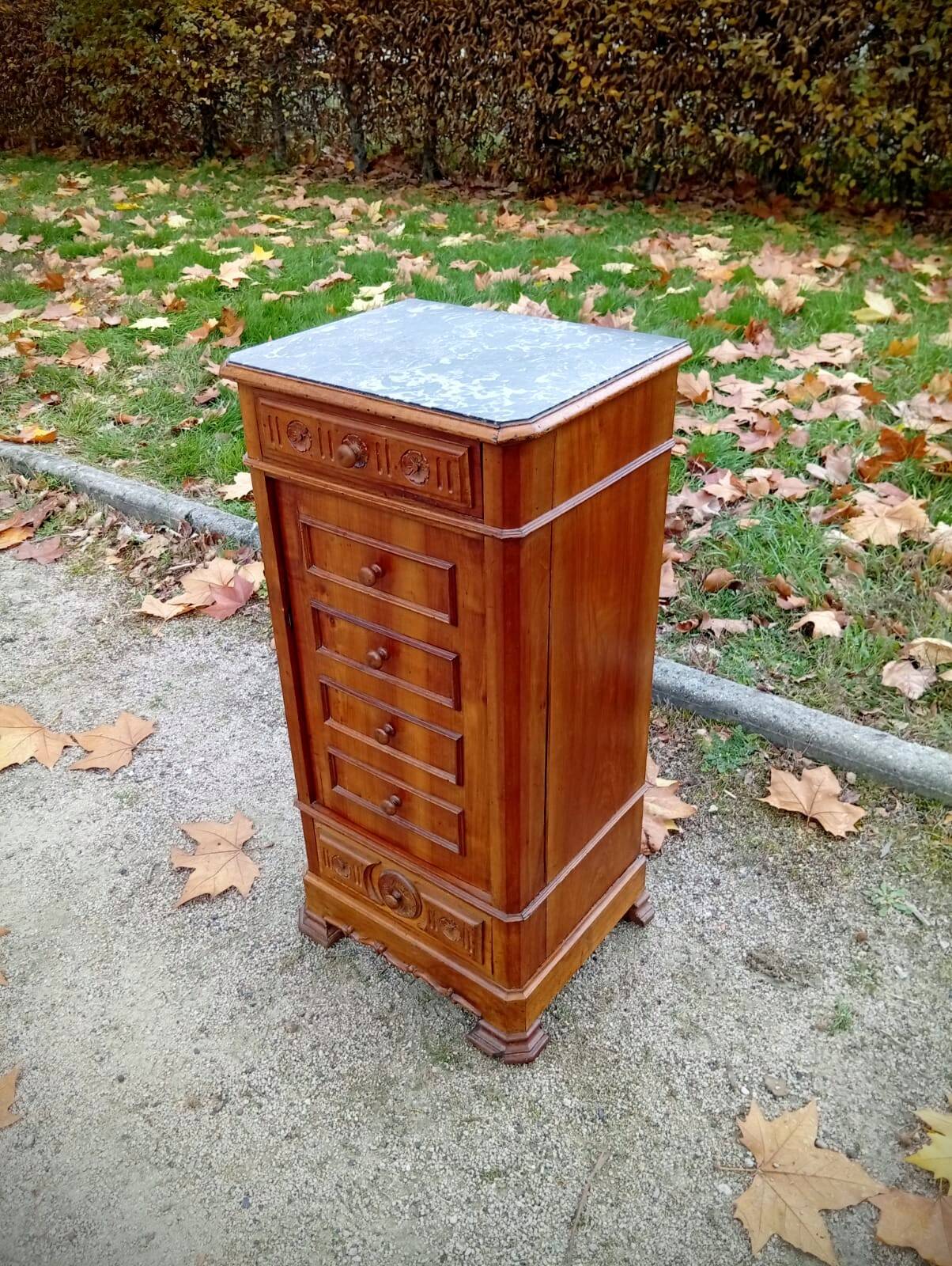 Antique bedside table