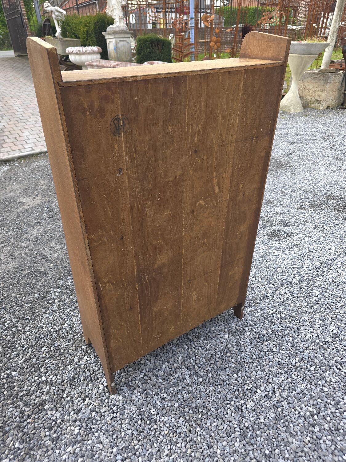 Bureau secrétaire scandinave en chêne des années 60