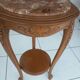 Louis XV style gueridon in carved wood and marble
